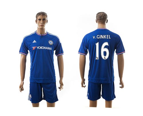 Chelsea #16 V.Ginkel New Blue Soccer Club Jersey